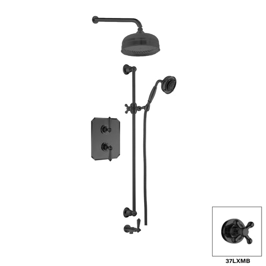 Aquadesign Products Shower Kits (London 37LL) - Matte Black