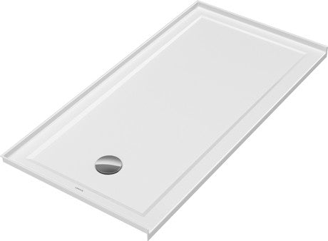 Duravit Shower Base Low Profile 60"x30", Integral Flange LH, White - 720246000000090