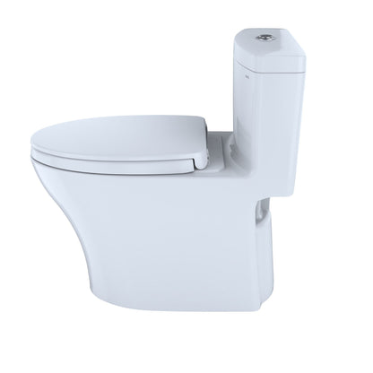 Toto Aquia IV One Piece Toilet 1.28 GPF & 0.8 GPF Elongated Bowl Washlet+ Connection Height 28.13" Seat Height 17.62 White