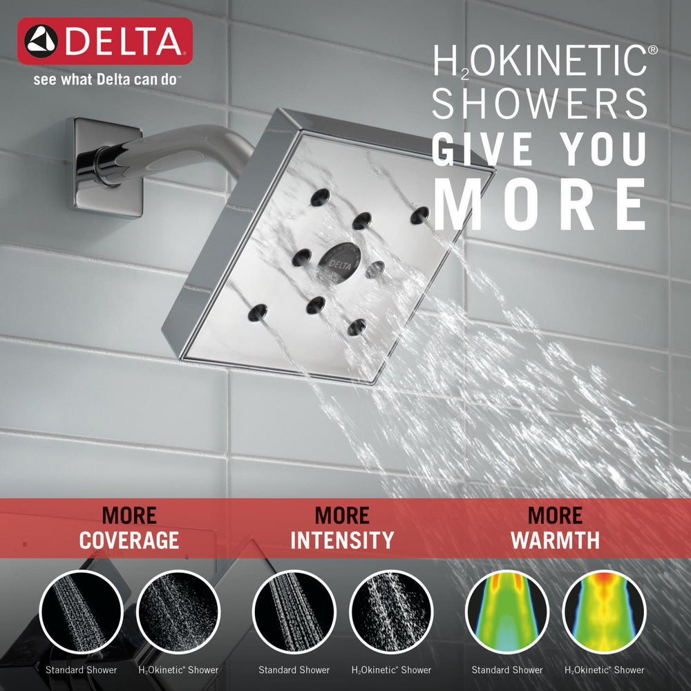 Delta ARA Monitor 14 Series H2Okinetic Tub & Shower Trim -Chrome (Valve Sold Separately)