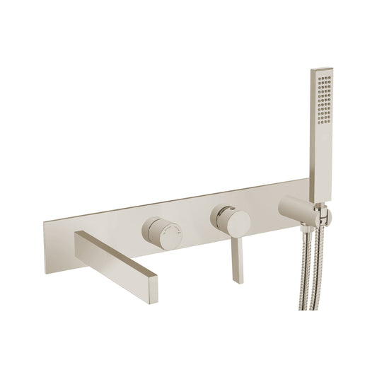 Aquadesign Products Wall Mount Bath (Caso 700017) - Brushed Nickel