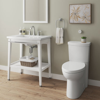 American Standard Studio Touchless Skirted Two-Piece 1.28 gpf/4.8 Lpf Chair Height Elongated Toilet with Seat