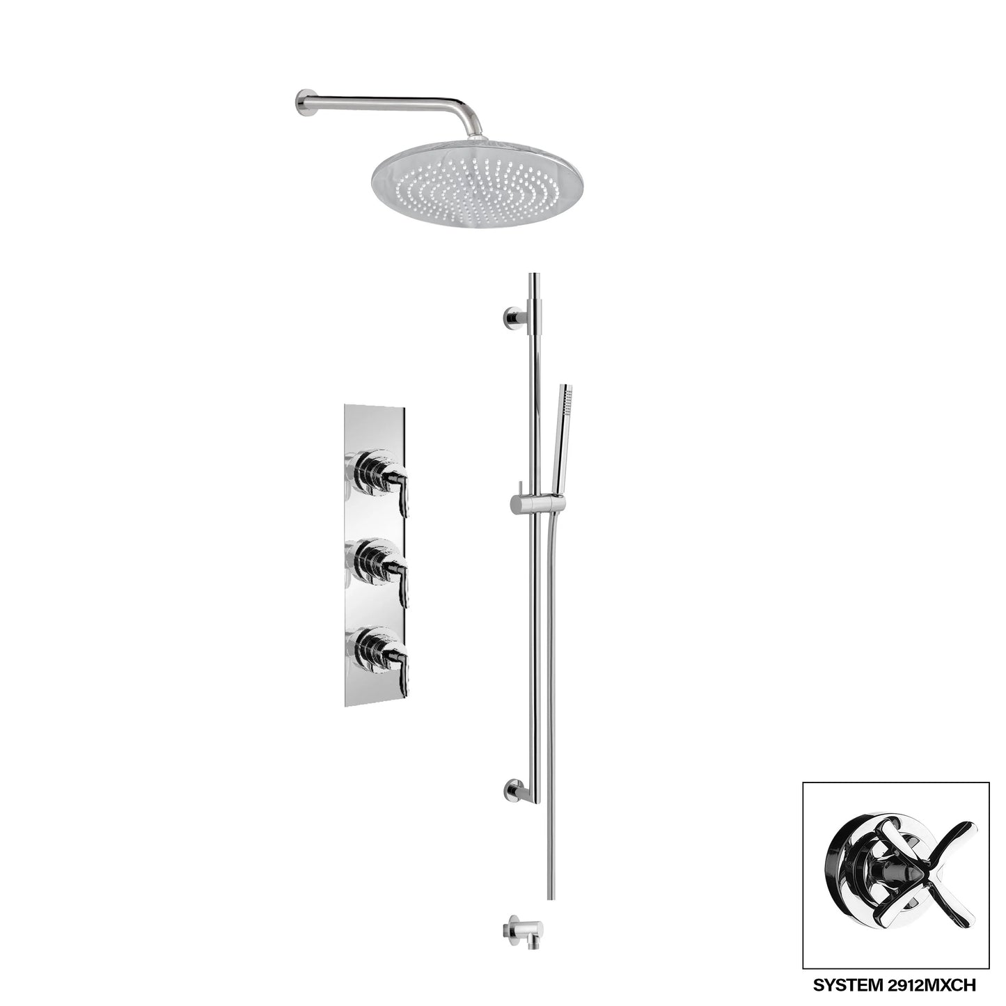 Aquadesign Products Shower Kits (Manhattan 2912ML) - Chrome