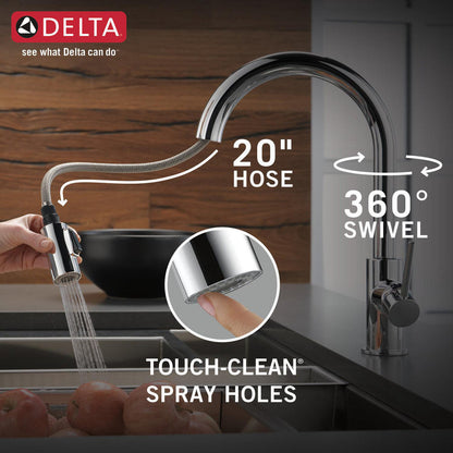 Delta TRINSIC Single Handle Pull-Down Kitchen Faucet- Chrome