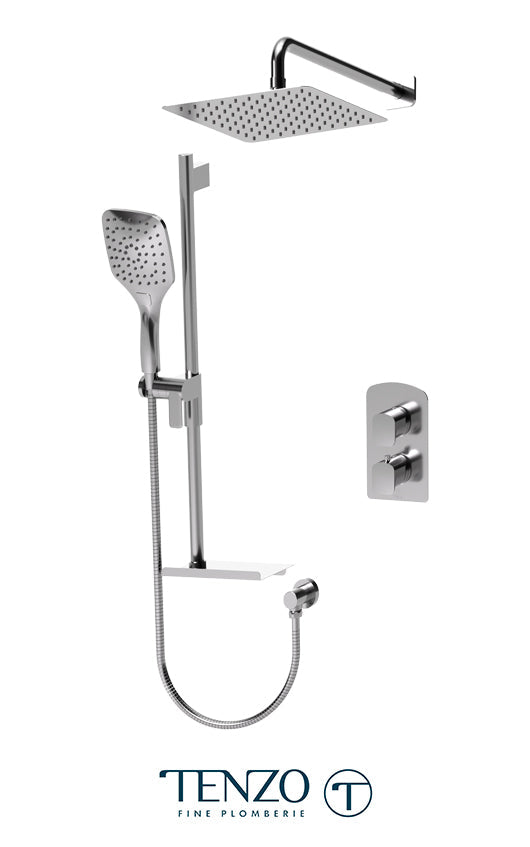 Tenzo - Delano T-box Valve 2 Functions Thermostatic Shower Kit DET32-20311