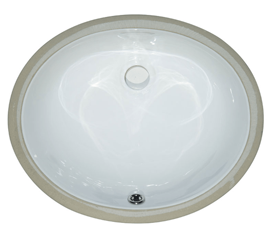 MSI VANITY WHITE OVAL PORCELAIN SINK - Renoz