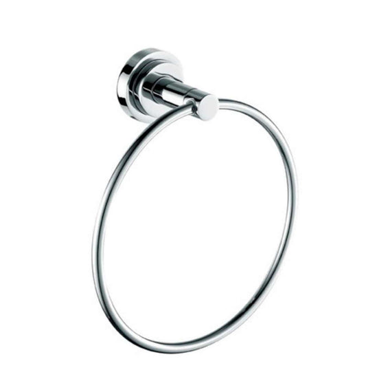 Kube Bath Aqua Rondo Towel Ring – Chrome - Renoz