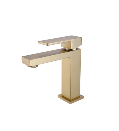 Kube Bath Aqua Kubo Single Lever Bathroom Vanity Faucet – Brushed Gold