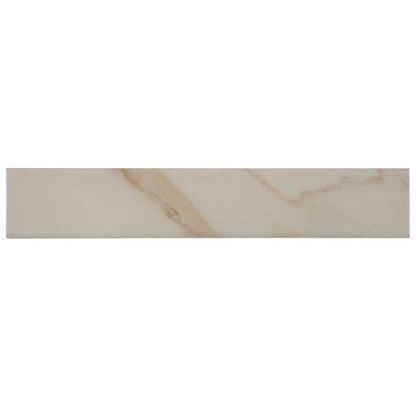 MSI Adella Calacatta Porcelain Tile 3" x 18" Bullnose Matte - Renoz