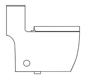 Aktuell HPH One-Piece Toilet AKK0332DF