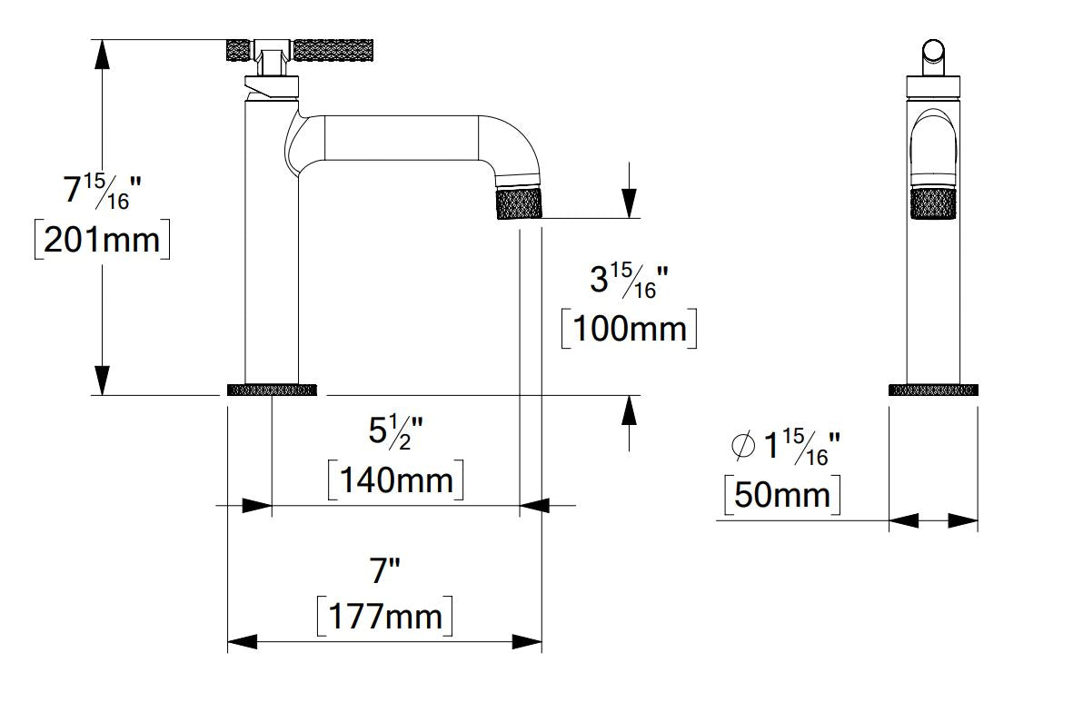 Tenzo BELLACIO -C 11 Single Hole Lavatory Faucet With Drain