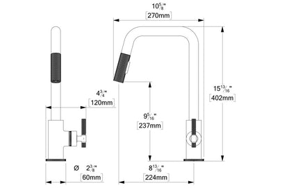 Tenzo BELLACIO-F 131 Kitchen Faucet