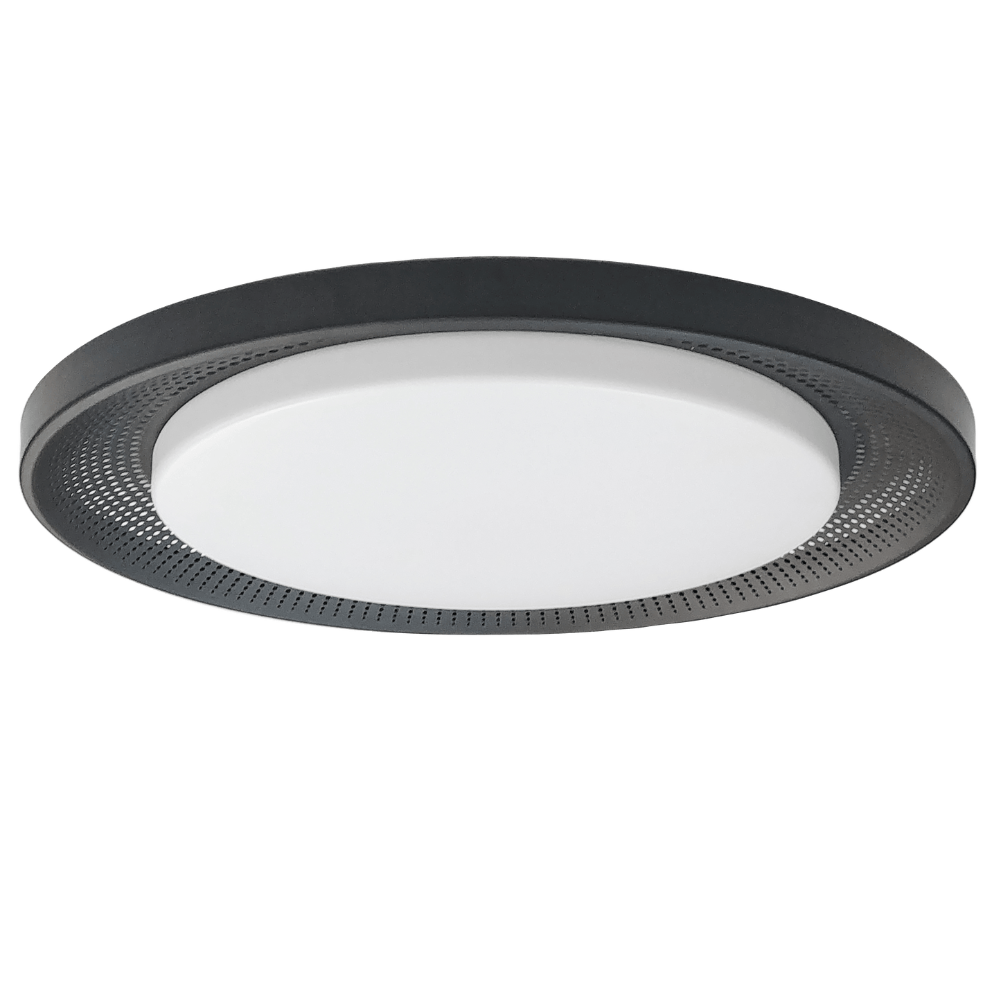 Dainolite 30W Flush Mount Matte Black with White Acrylic Diffuser - Renoz