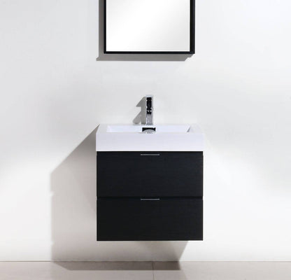 Kube Bath Bliss 24" Wall Mount / Wall Hung Bathroom Vanity With 2 Drawers