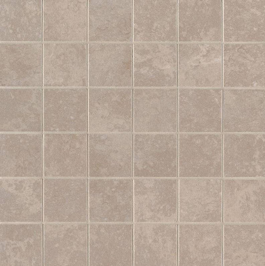 MSI Beige Matte Ceramic Mosaic Tile 12" x 12" - Renoz