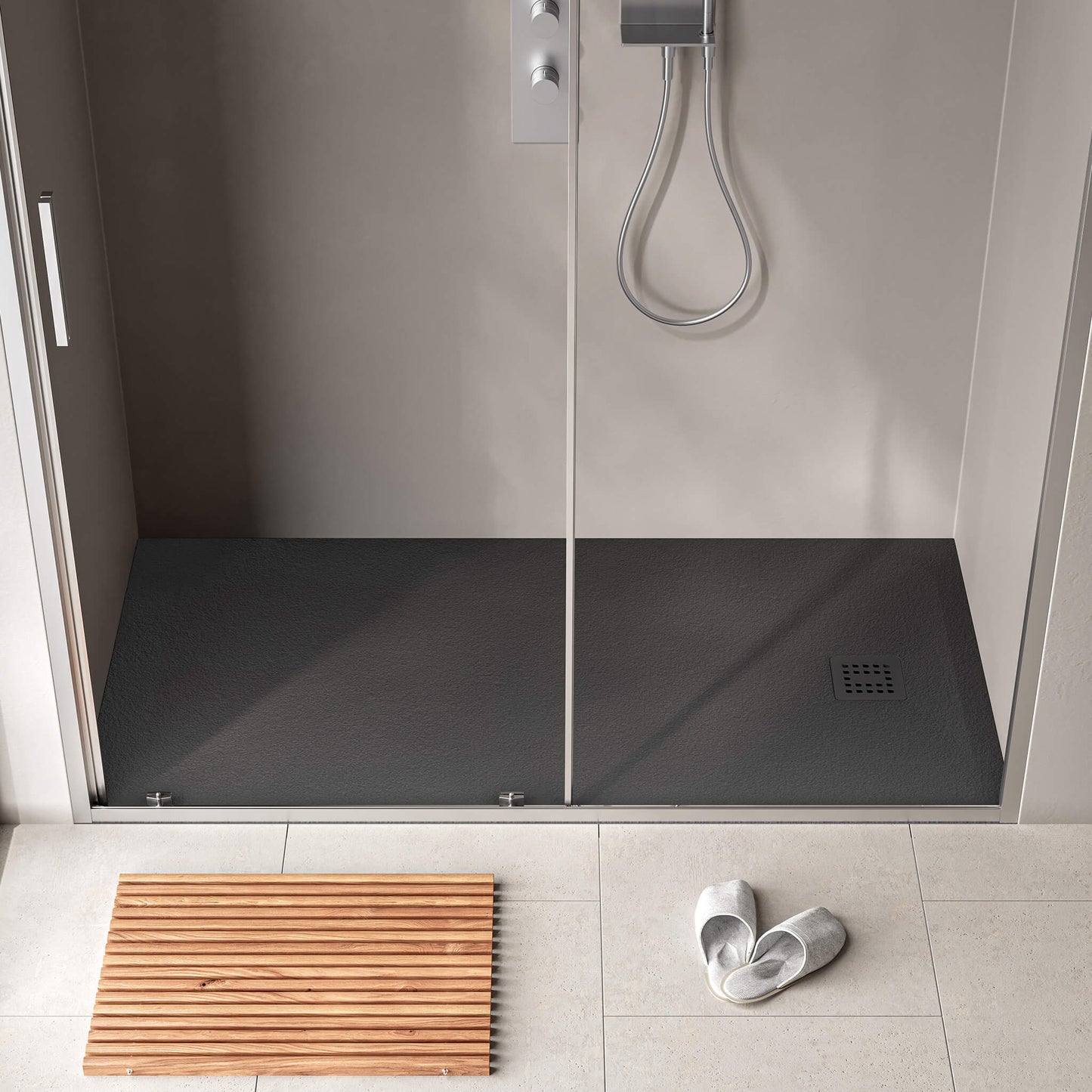 StoneTouch Waterproof Shower Base (60" x 32" )