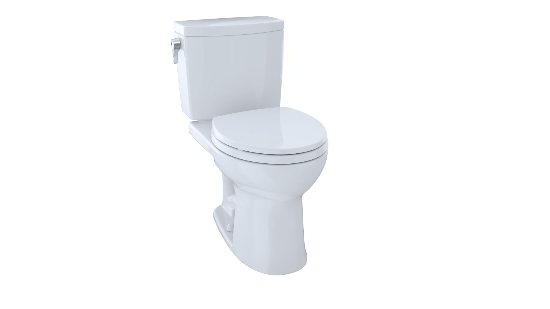 Toto Drake II Two Piece Toilet, Round Bowl, 1.0 GPF (Seat Sold Separately) - Renoz