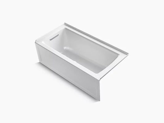 Kohler - Archer 60" X 30" Alcove Bath With Integral Apron, Integral Flange And Left-Hand Drain