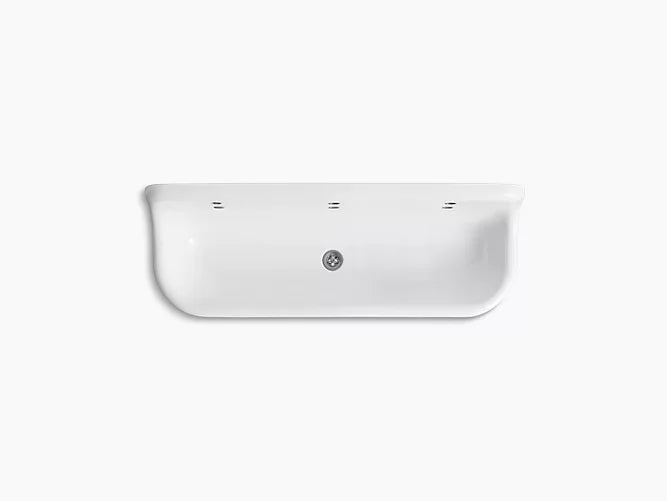 Kohler - Brockway 5' Wall-Mount Wash Sink With 3 Faucet Holes