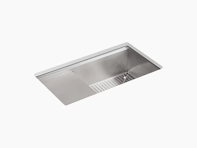 Kohler - Stages Undermount Single-Bowl Workstation Kitchen Sink With Wet Surface Area 33" X 18-1/2" X 9-13/16"