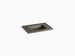 Kohler Ceramic/Impressions Rectangular Vanity-Top Bathroom Sink With Single Faucet Hole