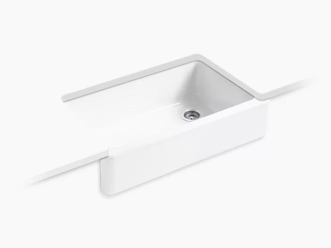 Kohler Whitehaven 34" X 21-9/16" Undermount Single Bowl Farmhouse Kitchen Sink With Tall Apron- White