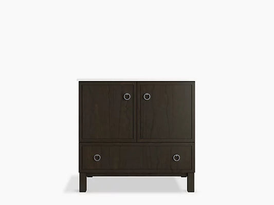 Kohler - 36" Bathroom Vanity Cabinet With Furniture Legs, 2 Doors And 1 Drawer