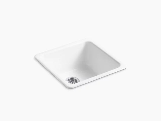 Kohler - 20-7/8" X 20-7/8" X 10" Top-Mount/Undermount Single-Bowl Kitchen Sink