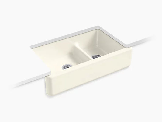 Kohler - Whitehaven Smart Divide Undermount Double-Bowl Farmhouse Kitchen Sink 35-3/4"