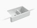 Kohler - Whitehaven Smart Divide Undermount Double-Bowl Farmhouse Kitchen Sink 35-3/4