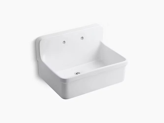 Kohler - 30" X 22" Bracket-Mount Scrub-Up/Plaster Sink With 8" Widespread Faucet Holes