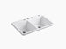 Kohler Deerfield Four Holes Top-Mount Double-Equal Kitchen Sink 33