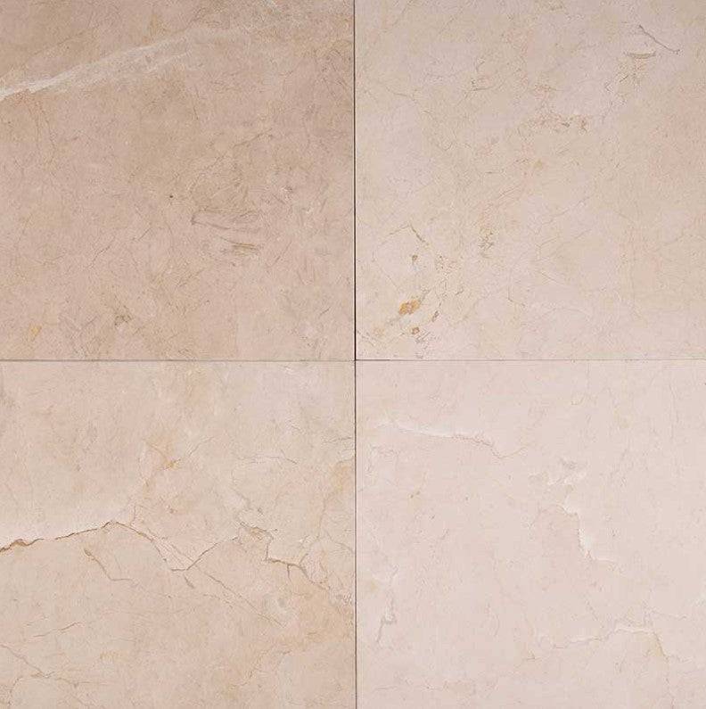 MSI Crema Marfil Classic Polished Marble Tile 18" x 18" - Renoz