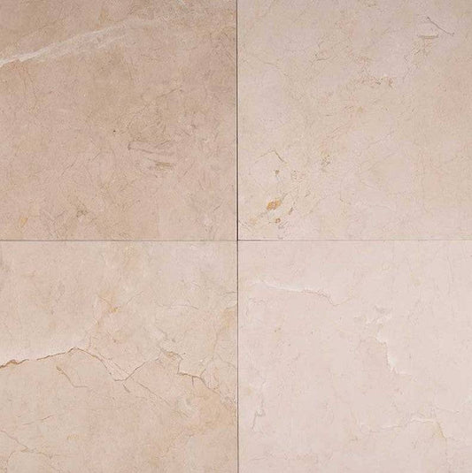 MSI Crema Marfil Classic Polished Marble Tile 18" x 18" - Renoz