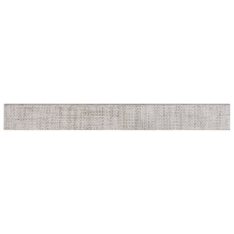 MSI Tektile Crosshatch Gray Porcelain Tile Matte 3" x 24" - Renoz