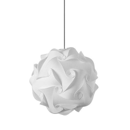 Dainolite 1 Light Pendant, Polished Chrome, White Fabric - Renoz