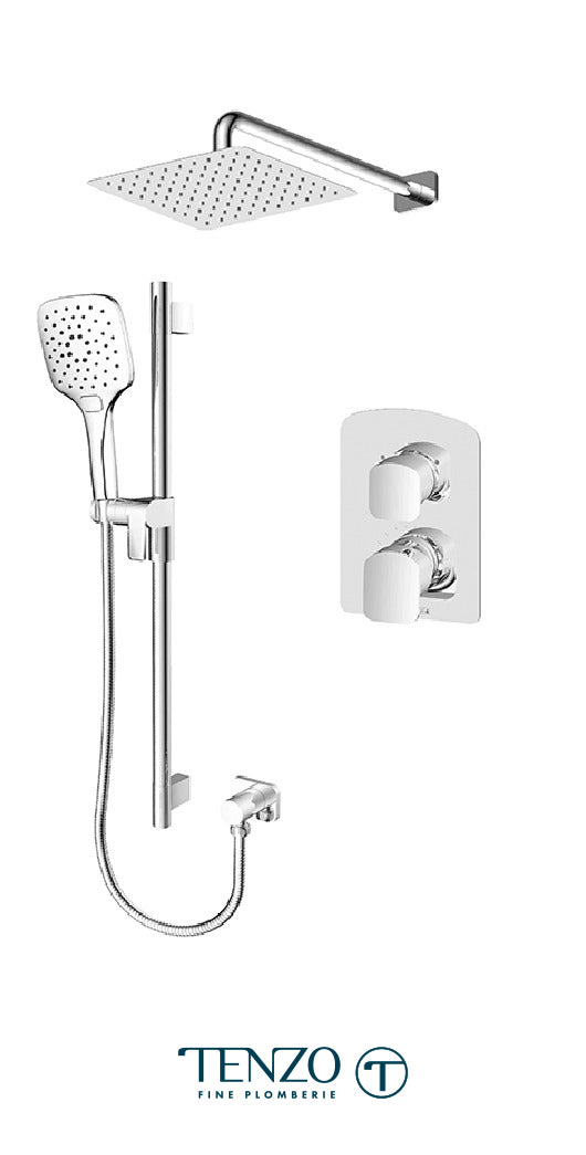 Tenzo - Delano T-box Shower Kit 2 Functions (Pressure Balance) - DEPB32-20111-XX