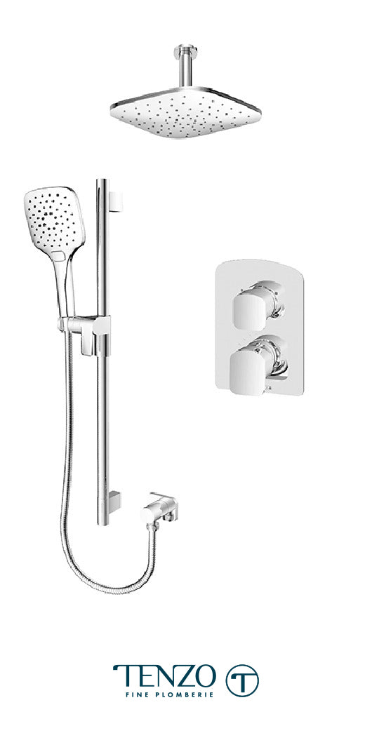 Tenzo - Delano T-box Shower Kit 2 Functions (Pressure Balance)