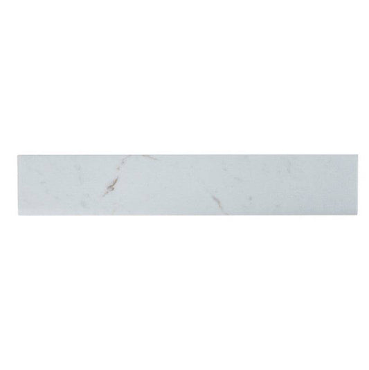 MSI Essentials White Vena Bullnose Ceramic Tile Matte 3" x 18" - Renoz