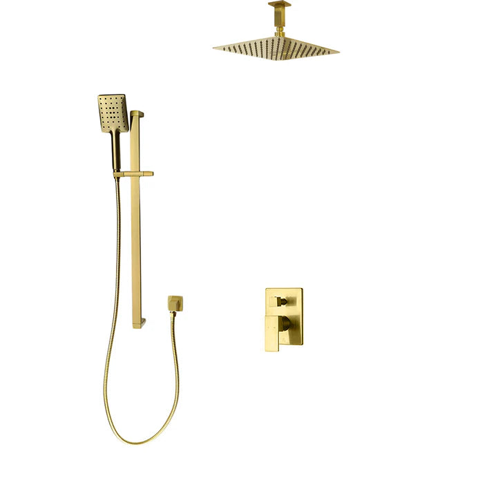 Kodaen Madison 2-Way Pressure Balanced Shower System With Sliding Bar (Shower Head + Hand Shower)