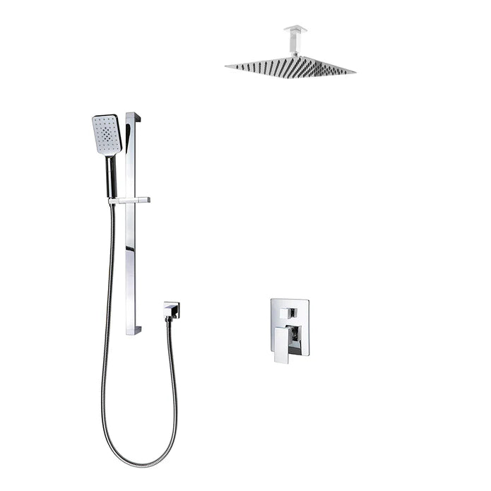 Kodaen Madison 2-Way Pressure Balanced Shower System With Sliding Bar (Shower Head + Hand Shower)