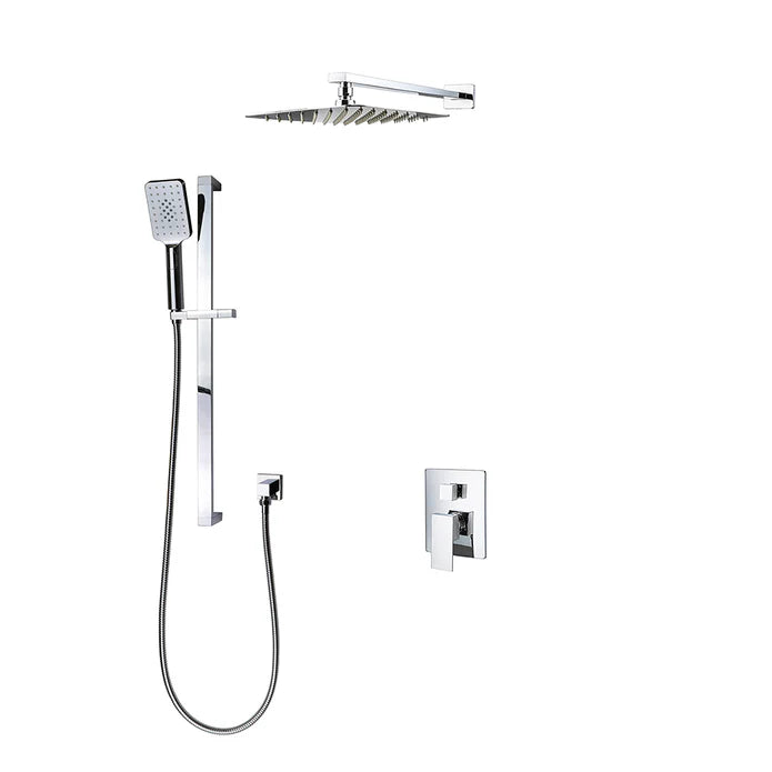 Kodaen Madison 2-Way Pressure Balanced Shower System With Sliding Bar (Shower Head + Hand Shower)