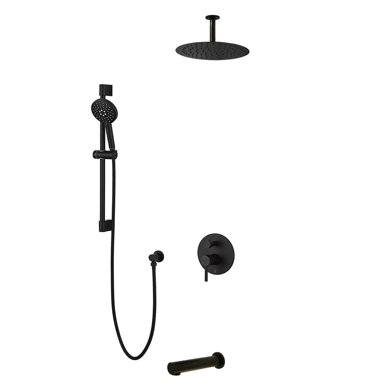 Kodaen Elegante 3 Way Pressure Balanced Shower System With 10" Shower Head And Sliding Bar  F55104