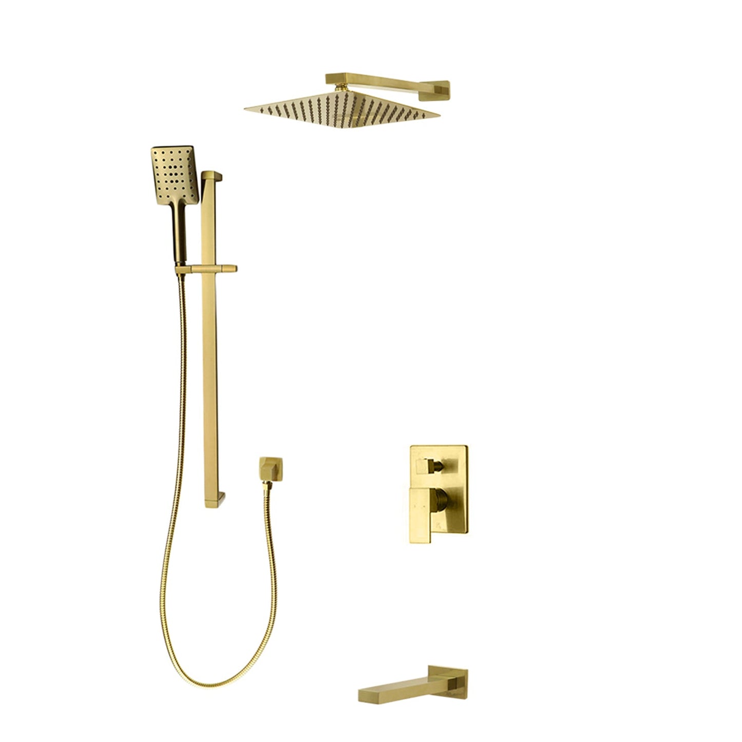 Kodaen Madison 3-Way Pressure Balanced Shower System W/ Sliding Bar