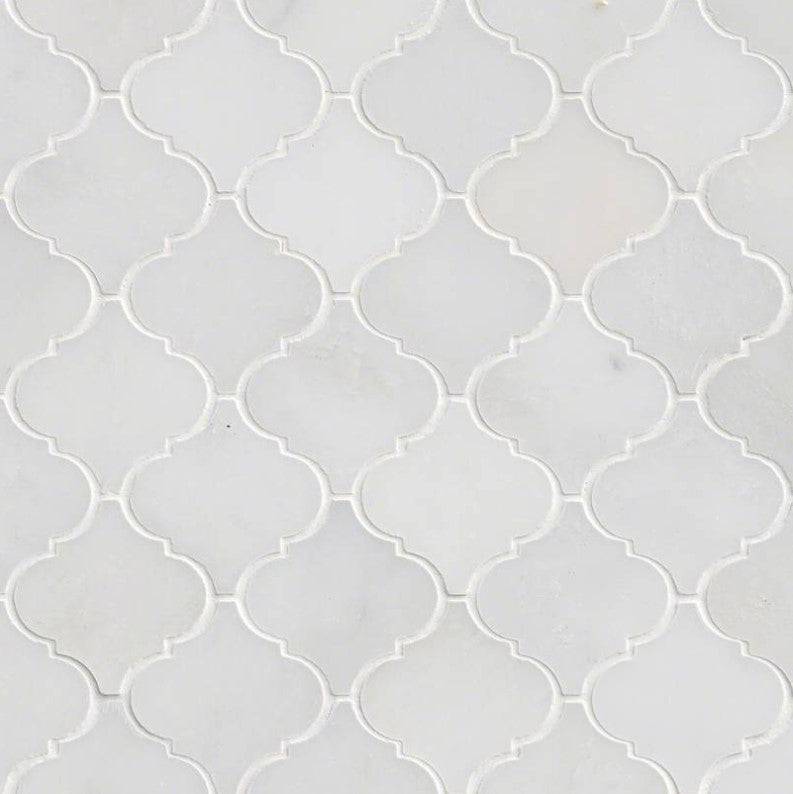 MSI Backsplash and Wall Tile Greecian White Arabesque Pattern Polished - Renoz