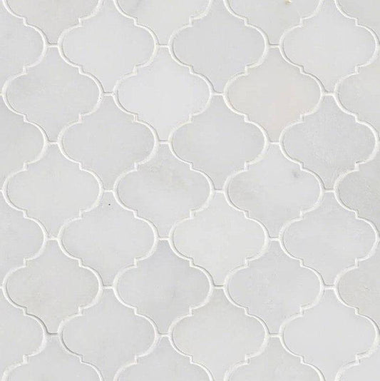 MSI Backsplash and Wall Tile Greecian White Arabesque Pattern Polished - Renoz