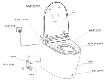 Equinox Smart Toilet All-in-one - White