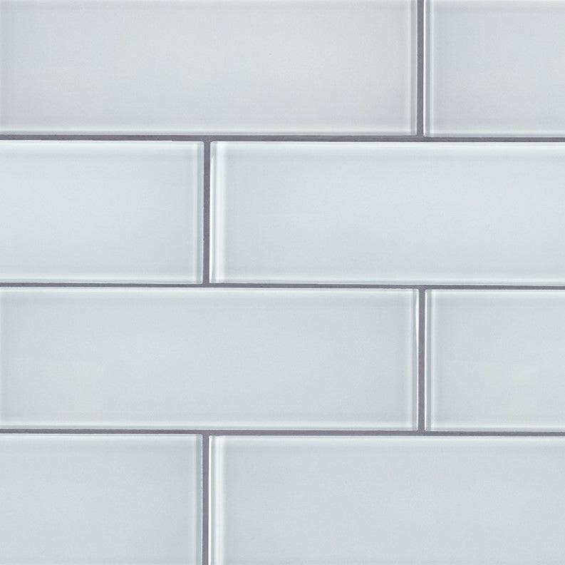 MSI Backsplash and Wall Tile Ice Glass Glass Tile 3" x 9" 8mm - Renoz