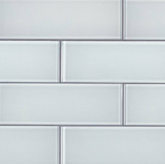 MSI Backsplash and Wall Tile Ice Glass Glass Tile 3" x 9" 8mm - Renoz