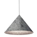 Dainolite 1 Light Incandescent Pendant Grey Felt Shade - Renoz